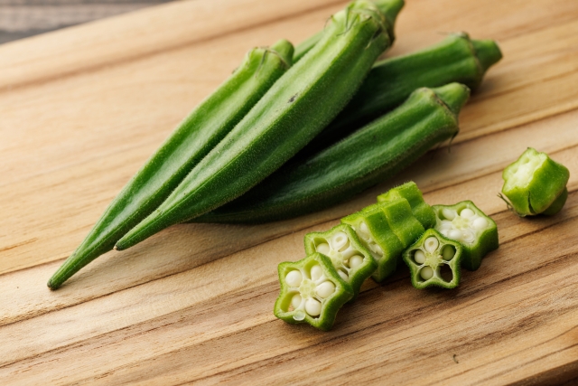 6月の旬の野菜　オクラのイメージ