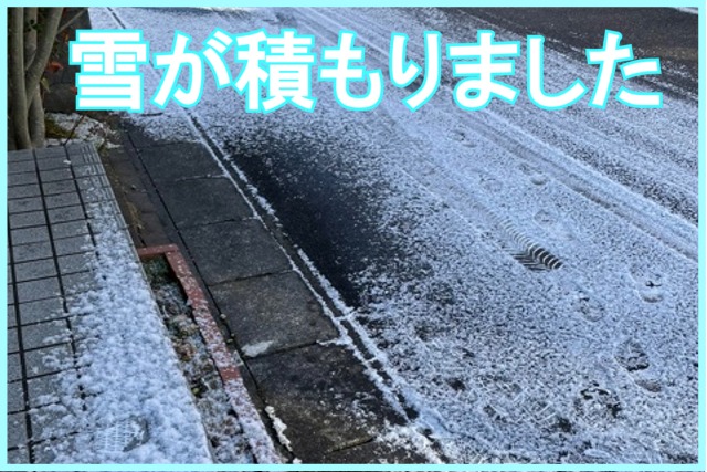 雪が積もりました！のイメージ画像